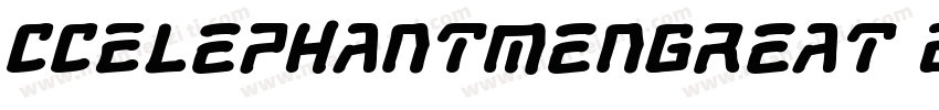 CCElephantmenGreat BoldItalic字体转换